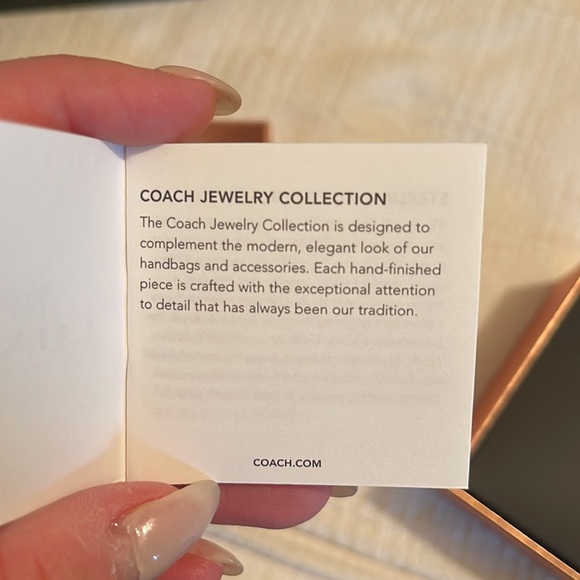 COACH - Signature stone stud earrings- NWT (2 sets available) - Picture 10 of 10